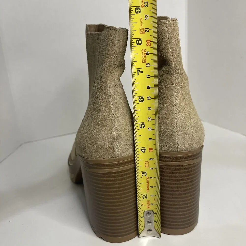 Steve Madden Womens Searches Boot Sand Suede Size 11 M New Without Box